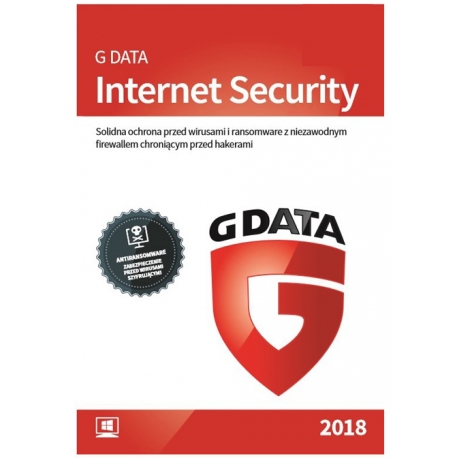 G Data INTERNET SECURITY 2PC / 1 ROK - 2018