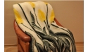 Koc wełniany Merynos Europejski 160x200 - Tulipan żółty